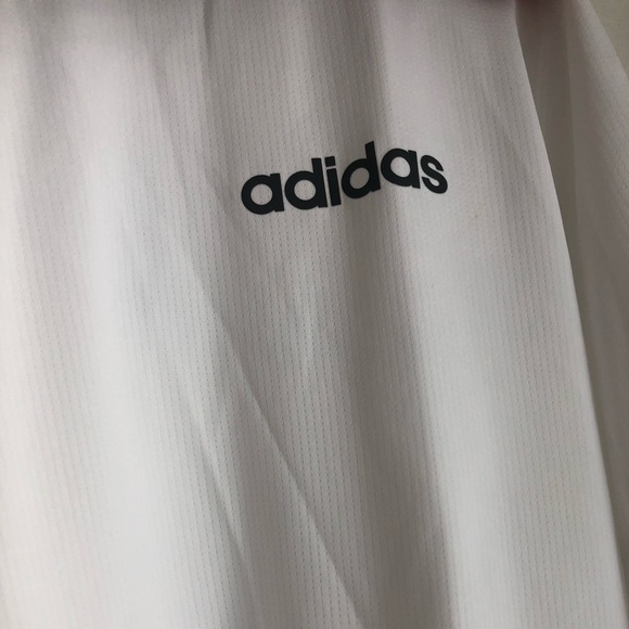 NEW WHITE ADIDAS LONG SLEEVE CLIMALITE T-SHIRT XL - Picture 3 of 4